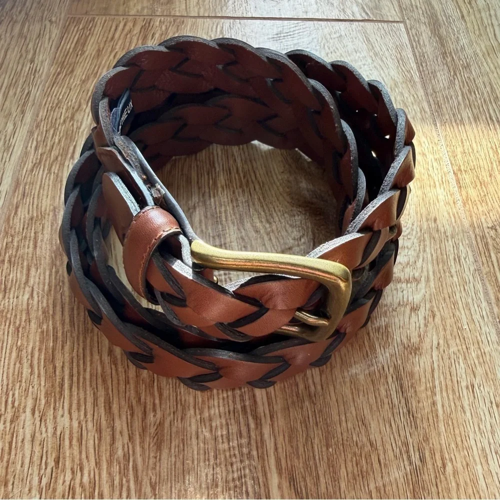 Daniel Cremieux Braided Leather Belt Cowhide Large